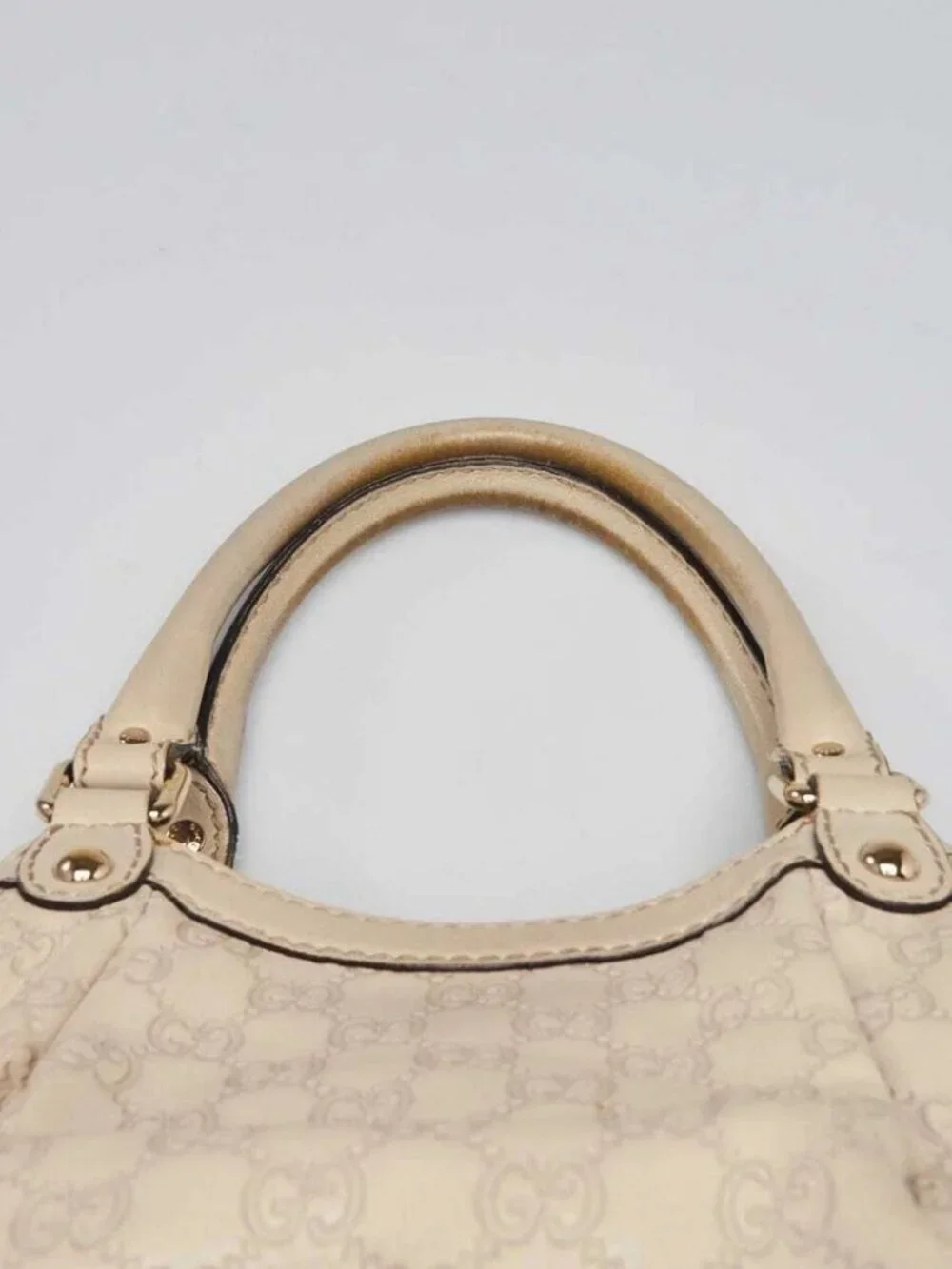 Gucci White Guccissima Leather Medium Sukey Tote Bag